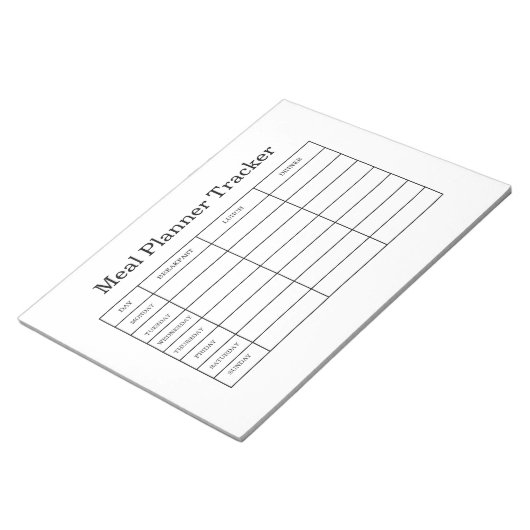 Bloc-note planificateur de repas (Incliné)