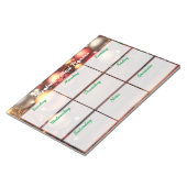 Bloc-note Planificateur de repas de vacances hebdomadaire (Incliné)