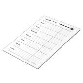 Bloc-note Planificateur de repas hebdomadaire (Incliné)