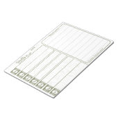 Bloc-note Planificateur de repas hebdomadaire (Incliné)