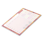 Bloc-note Planificateur de repas hebdomadaire Automne Rétro (Incliné)