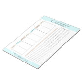 Bloc-note Planificateur de Repas Hebdomadaire Couleurs Clair (Incliné)