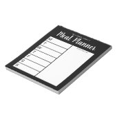 Bloc-note Planificateur de repas hebdomadaire familial (Tourné)