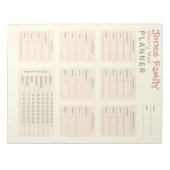 Bloc-note Planificateur de repas personnalisé (Devant)