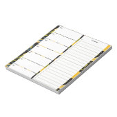Bloc-note Planificateur de repas personnalisé avec Motif de  (Tourné)