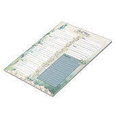 Bloc-note Planificateur de repas sur 7 jours d'avril (Incliné)