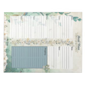 Bloc-note Planificateur de repas sur 7 jours d'avril (Devant)