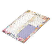 Bloc-note Planificateur de repas sur 7 jours Secret Garden B (Incliné)