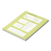 Bloc-note Planificateur de routine du soir calme (Tourné)