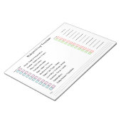 Bloc-note Planificateur de tâches de garde d'enfants moderne (Incliné)