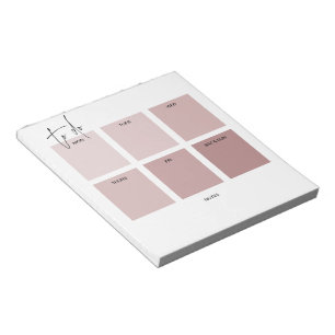 Bloc-note Planificateur déchirable rose blush simple à faire