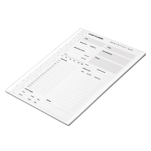 Bloc-note Planificateur d'études (Incliné)