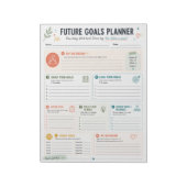 Bloc-note Planificateur d'objectifs futurs (Tourné)