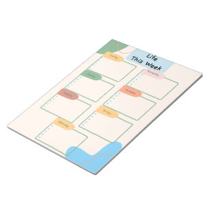 Bloc-note Planificateur hebdomadaire