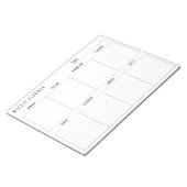 Bloc-note Planificateur hebdomadaire, (Incliné)