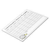 Bloc-note Planificateur hebdomadaire à personnaliser avec No (Incliné)