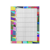 Bloc-note Planificateur hebdomadaire coloré (Tourné)