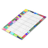 Bloc-note Planificateur hebdomadaire coloré (Incliné)
