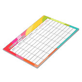 Bloc-note Planificateur hebdomadaire coloré (Incliné)