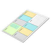 Bloc-note Planificateur hebdomadaire coloré A4 (Incliné)