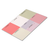 Bloc-note Planificateur hebdomadaire de blocs de couleurs (Incliné)