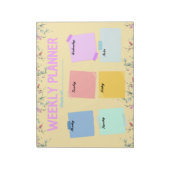 Bloc-note Planificateur hebdomadaire de l'enseignant retour  (Tourné)