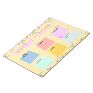 Bloc-note Planificateur hebdomadaire de l'enseignant retour 