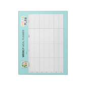 Bloc-note Planificateur Hebdomadaire de Repas Routine Alimen (Tourné)