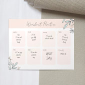 Bloc-note Planificateur hebdomadaire de routine d'entraîneme