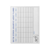 Bloc-note Planificateur hebdomadaire Médicale. Titre personn (Tourné)