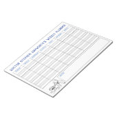 Bloc-note Planificateur hebdomadaire Médicale. Titre personn (Incliné)