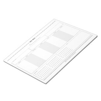 Bloc-note Planificateur hebdomadaire minimaliste, 8,5 po x 1