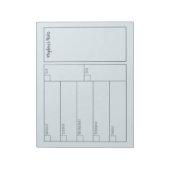 Bloc-note Planificateur Hebdomadaire Minimaliste Simple Mode (Tourné)