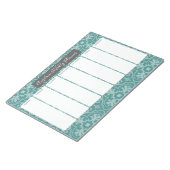 Bloc-note Planificateur hebdomadaire - Motif de carrelage Fa (Incliné)