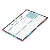 Bloc-note Planificateur hebdomadaire non daté avec bordure d (Incliné)