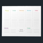 Bloc-note Planificateur hebdomadaire rétro simple<br><div class="desc">Ce planificateur hebdomadaire a de l'espace pour écrire vos tâches du lundi au dimanche. C'est un planificateur simple et minimaliste avec des éléments rétro comme les étoiles,  les lignes et le type de police. Vous pouvez également l'utiliser comme liste d'achat ou pour l'école ! Egalement disponible :</div>