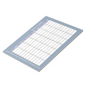 Bloc-note Planificateur hebdomadaire simple (Incliné)