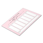 Bloc-note Planificateur hebdomadaire simple à l'écriture élé (Incliné)