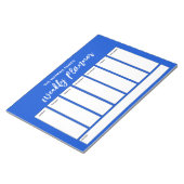 Bloc-note Planificateur hebdomadaire simple à l'écriture man (Incliné)