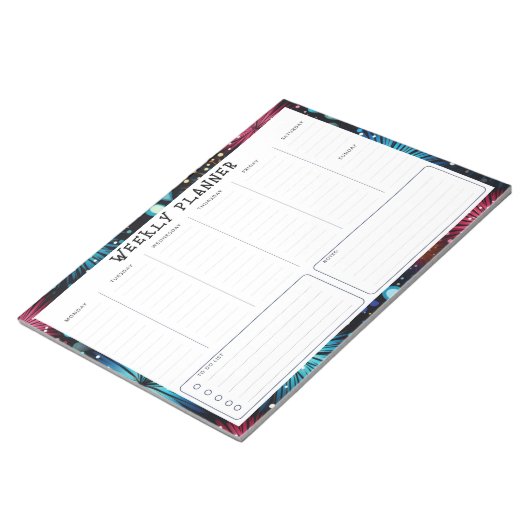 Bloc-note Planificateur hebdomadaire vertical non daté perso (Incliné)