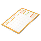 Bloc-note Planificateur Mensuel à Points de Fleurs à pois (Incliné)