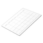 Bloc-note Planificateur mensuel minimaliste simple (Incliné)