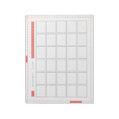 Bloc-note Planificateur mensuel - Ruban Rd (Tourné)