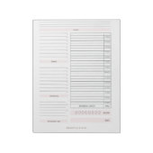 Bloc-note Planificateur quotidien (Tourné)