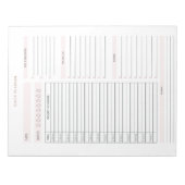 Bloc-note Planificateur quotidien (Devant)