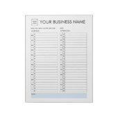 BLOC-NOTE PLANIFICATEUR QUOTIDIEN 30 MINUTES INTERVALLE AJOU (Tourné)