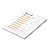 Bloc-note Planificateur quotidien avec début lundi (beige) 5 (Tourné)