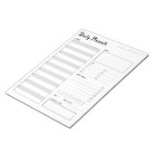 Bloc-note Planificateur quotidien avec début lundi (gris) 8, (Incliné)