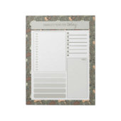 Bloc-note Planificateur quotidien botanique vintage olive Li (Tourné)