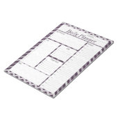 Bloc-note Planificateur quotidien Chevron Violet (Incliné)